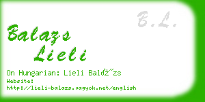 balazs lieli business card